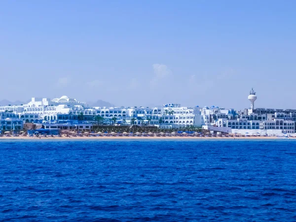 Vista Vazio Covid Resorts Hotéis Costa Sharm Sheikh Iate — Fotografia de Stock