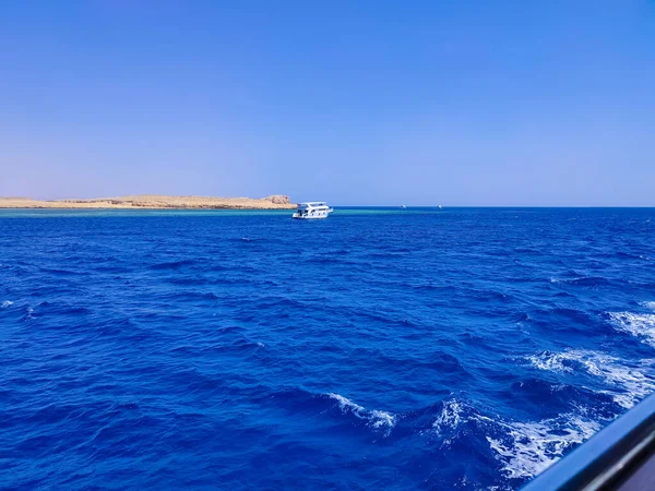 Baia Con Acqua Blu Nel Parco Nazionale Ras Muhammad Egitto — Foto Stock