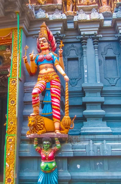 科伦坡印度教庙宇塔的大门1 斯里兰卡 — 图库照片