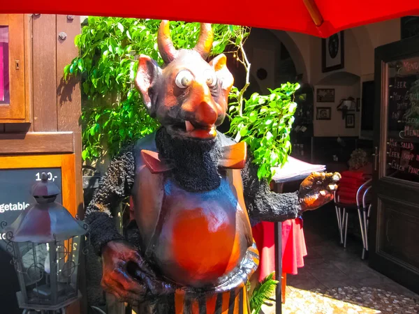 Praag Tsjechië Juni 2010 Traditionele Bierpub Restaurant Certa Wijk Van — Stockfoto