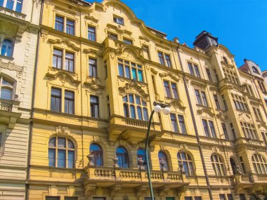 Çek Cumhuriyeti 'nin eski kentinde Prag evi