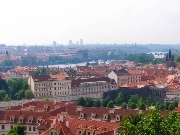 Vue Aérienne Des Toits Vieille Ville Prague République Tchèque — Photo