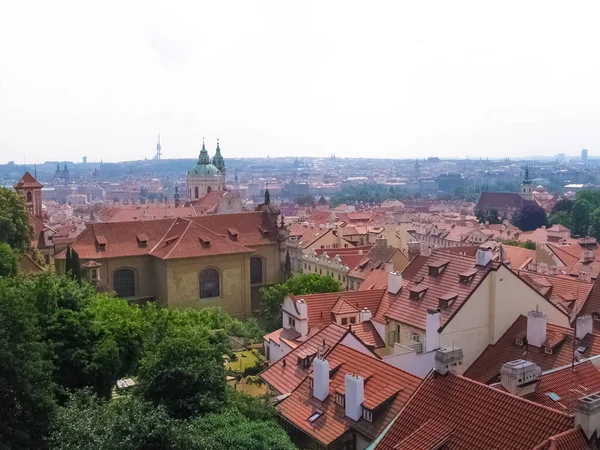 Vue Aérienne Des Toits Vieille Ville Prague République Tchèque — Photo