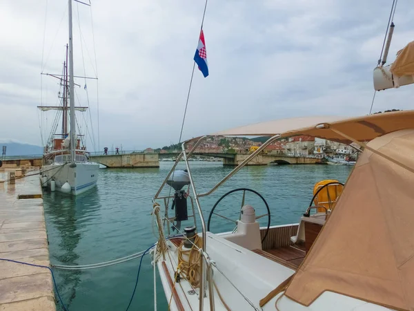 Paseo Marítimo Principal Trogir Dalmacia Croacia — Foto de Stock