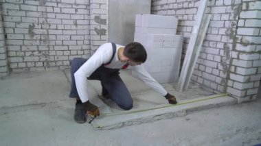 teyp inşaat sahasında ölçme ile mesafeler Oluşturucu önlemler