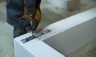 katılan kelepçe gaz beton blok ile elektrikli matkap vidalama Oluşturucu