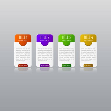 Grafik için soyut bilgi grafiği şablonu, diyagram