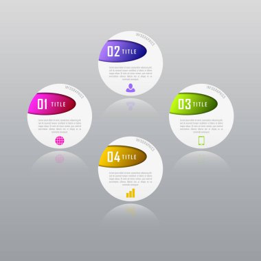 Grafik için soyut bilgi grafiği şablonu, diyagram