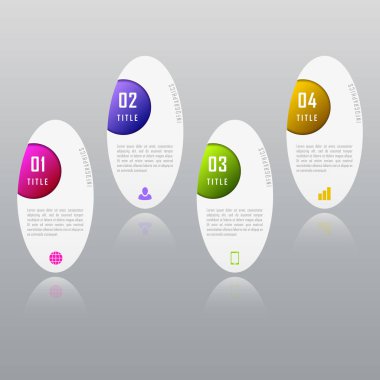 Grafik için soyut bilgi grafiği şablonu, diyagram