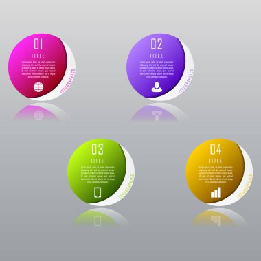 Grafik için soyut bilgi grafiği şablonu, diyagram