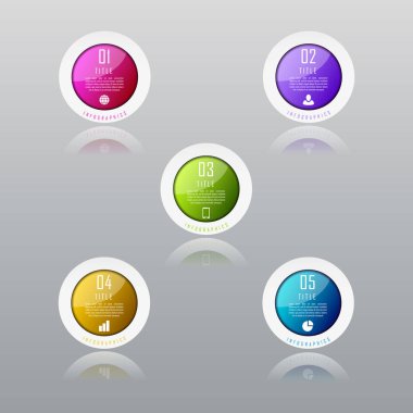 Grafik için soyut bilgi grafiği şablonu, diyagram