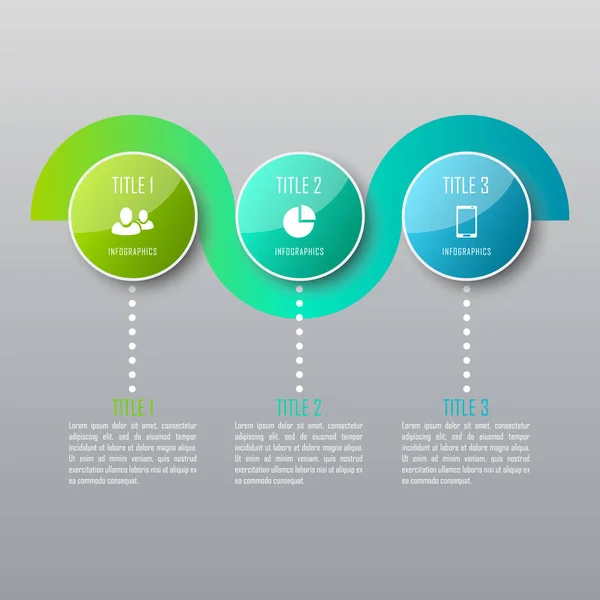 Abstrakcyjny szablon infografiki dla wykresu, diagramu — Wektor stockowy