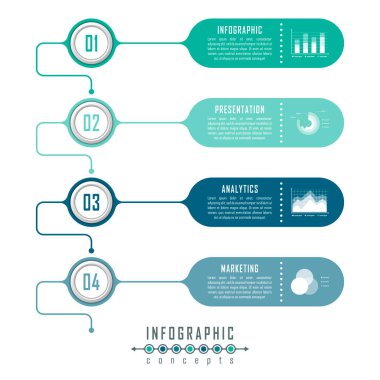 Infographic zaman çizelgesi şablonu grafik, diyagram, web tasarımı, sunum, reklamcılık ve tarih için kullanılabilir. Vektör bilgi gösterimi