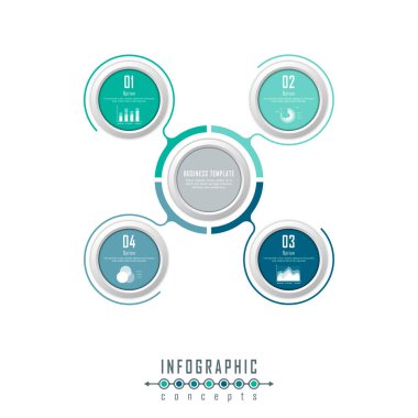 Infographic zaman çizelgesi şablonu grafik, diyagram, web tasarımı, sunum, reklamcılık ve tarih için kullanılabilir. Vektör bilgi gösterimi