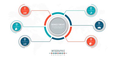 Infographic zaman çizelgesi şablonu grafik, diyagram, web tasarımı, sunum, reklamcılık ve tarih için kullanılabilir. Vektör bilgi gösterimi