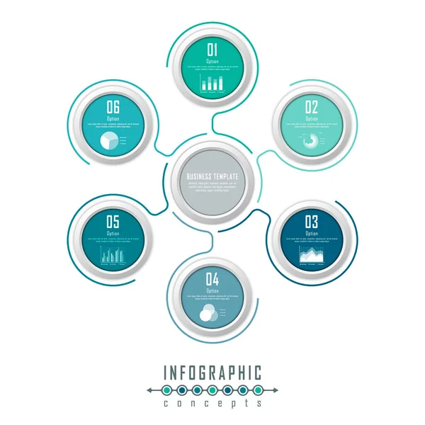 Infographic Timeline Template Can Used Chart Diagram Web Design Presentation — Stock Vector