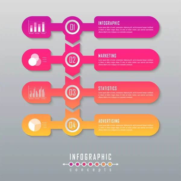 Modelo Linha Tempo Infográfico Pode Ser Usado Para Gráfico Diagrama — Vetor de Stock