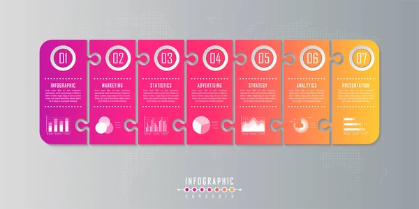 Infographic zaman çizelgesi şablonu grafik, diyagram, web tasarımı, sunum, reklamcılık ve tarih için kullanılabilir. Vektör bilgi gösterimi