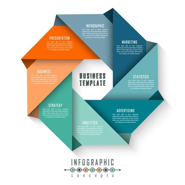 Modèle Chronologie Infographique Peut Être Utilisé Pour Graphique Diagramme Conception — Image vectorielle