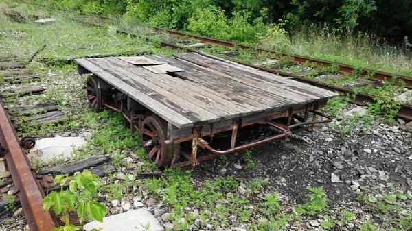 Zelfrijdende handmatige Rail auto — Stockfoto