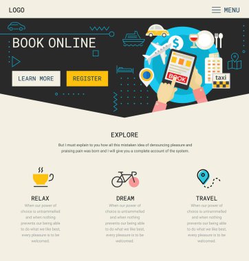 Trendy duyarlı açılış sayfası tasarımı 80s 90s stil, başlatma ve apps için retro ile.