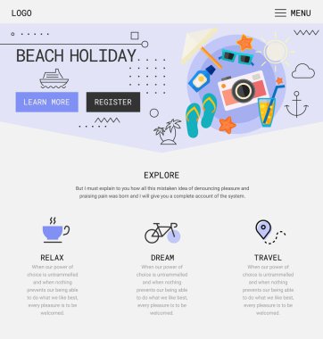 Düz tasarım duyarlı başlangıç ve serbest kullanıcı arabirimi mobil app sıçrama ekranları şablonu trendy çizimler ve 3d smartphone mockup. Vektör çizim