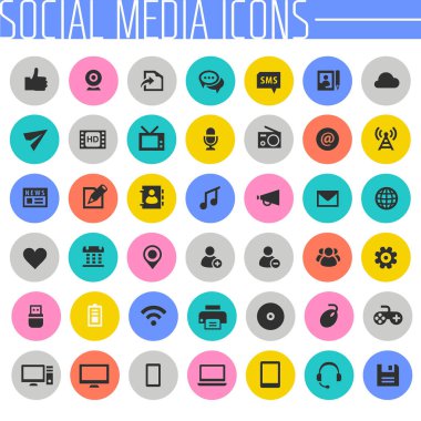 modern renk renkli infografik simge seti