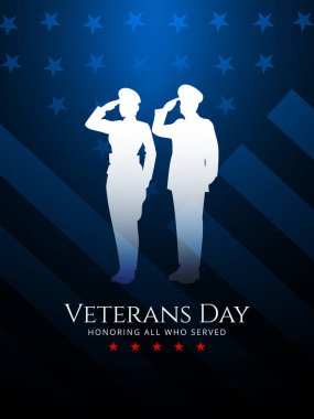 Mutlu Gaziler Günü Amerika Birleşik Devletleri arka plan vektör illüstrasyonu