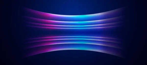 mavi neon dalga soyut arkaplan vektör tasarımı