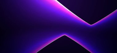 Soyut neon parlayan geometrik arkaplan. Koyu mavi arka plan. Işıklar. Merhaba ve neon boşluk.