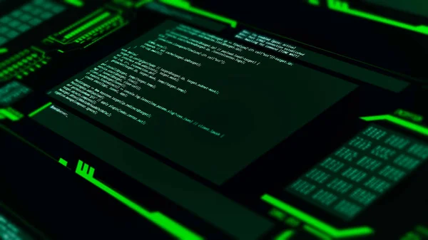 Hacker Menyerang Terminal Administrator Pencurian Data Sedang Berlangsung System Breac — Stok Foto