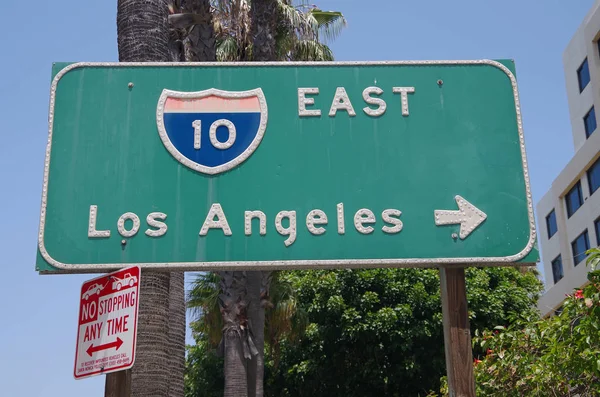 Los Angeles Kaliforniai Államközi Kelet Jel — Stock Fotó