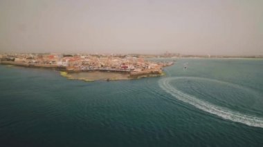 Acre İsrail hava dron görüntüleri 4k