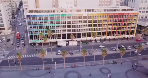 Plage Tel Aviv Images Aériennes Drone — Video