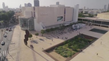 Tel Aviv şehir mimarisinin hava manzarası, İsrail, seyahat kavramı