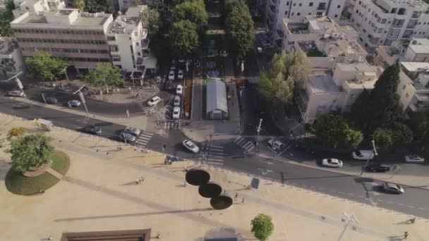 Luftaufnahme Der Architektur Der Stadt Tel Aviv Israel Reisekonzept — Stockvideo
