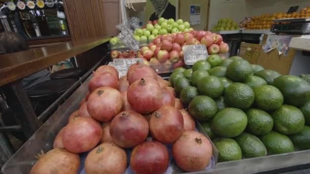 Israel Jerusalem February 2018 People Shopping Jerusalem Market Footage — 图库视频影像