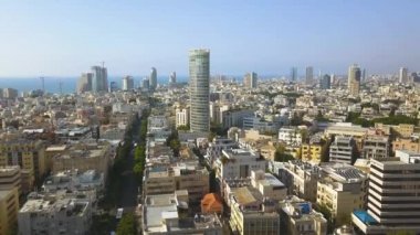 Tel Aviv Hava manzarası dron görüntüleri 4k