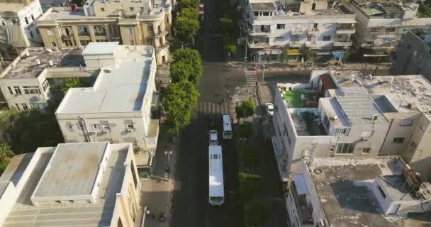 Tel Aviv Skyline Aerea Drone Filmato — Video Stock