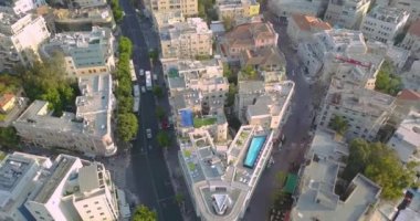 Tel Aviv Hava manzarası dron görüntüleri 4k