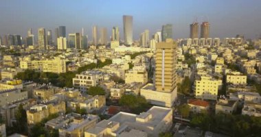 Tel Aviv Hava manzarası dron görüntüleri 4k