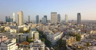 Tel Aviv Hava manzarası dron görüntüleri 4k