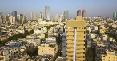 Tel Aviv Hava manzarası dron görüntüleri 4k