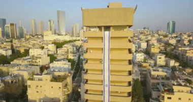 Tel Aviv Hava manzarası dron görüntüleri 4k