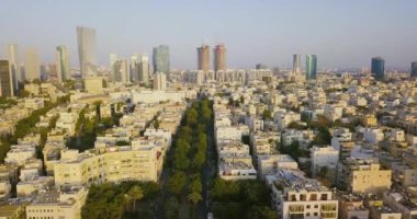 Tel Aviv Hava manzarası dron görüntüleri 4k
