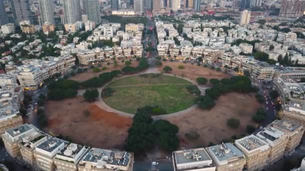 Aerial View Tel Aviv City Architecture Israel Travel Concept — Stock Video