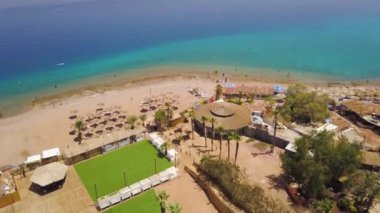 Eilat beach hava 4k görüntüleri 