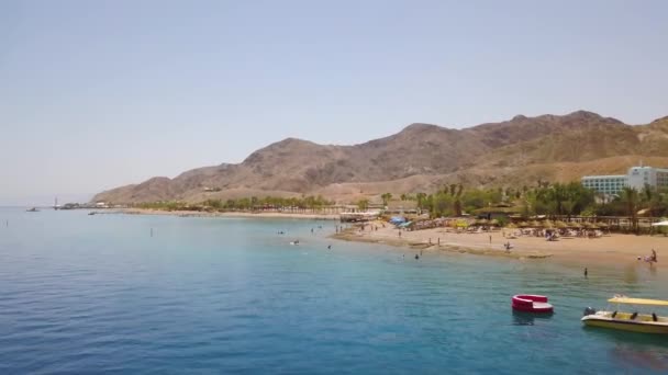 Eilat Praia Aérea Imagens — Vídeo de Stock