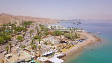 Eilat beach hava 4k görüntüleri 