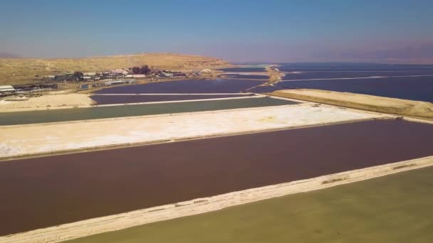Piscines de la mer Morte, images de drones aériens 4k 
